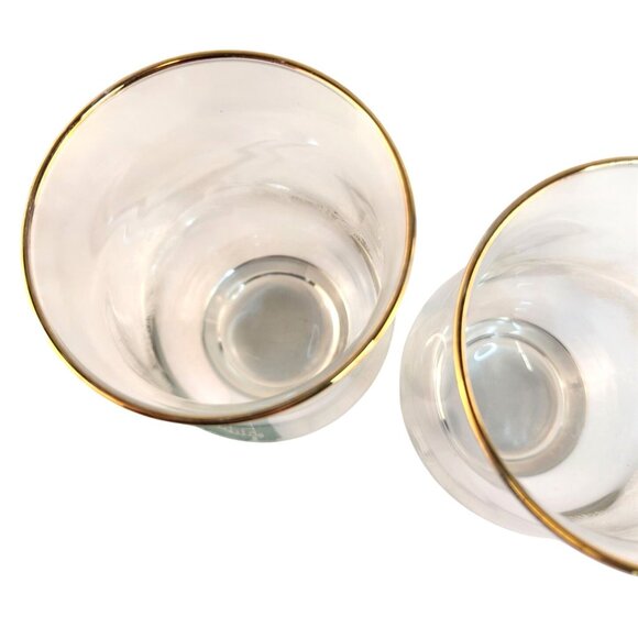 Libbey Frosted Pine Cone Gold Rim Holiday Glasses 2 Pc Arby’s Christmas Drinkwar - Picture 5 of 10